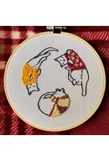 Stitches By Tiff Cozy Sweater Kitties - Craft Diy Embroidery Kit - Stitches By Tiff