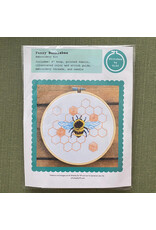 Stitches By Tiff Fuzzy Bumblebee - Craft Diy Embroidery Kit - Stitches By Tiff