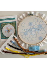 Stitches By Tiff Fuzzy Bumblebee - Craft Diy Embroidery Kit - Stitches By Tiff