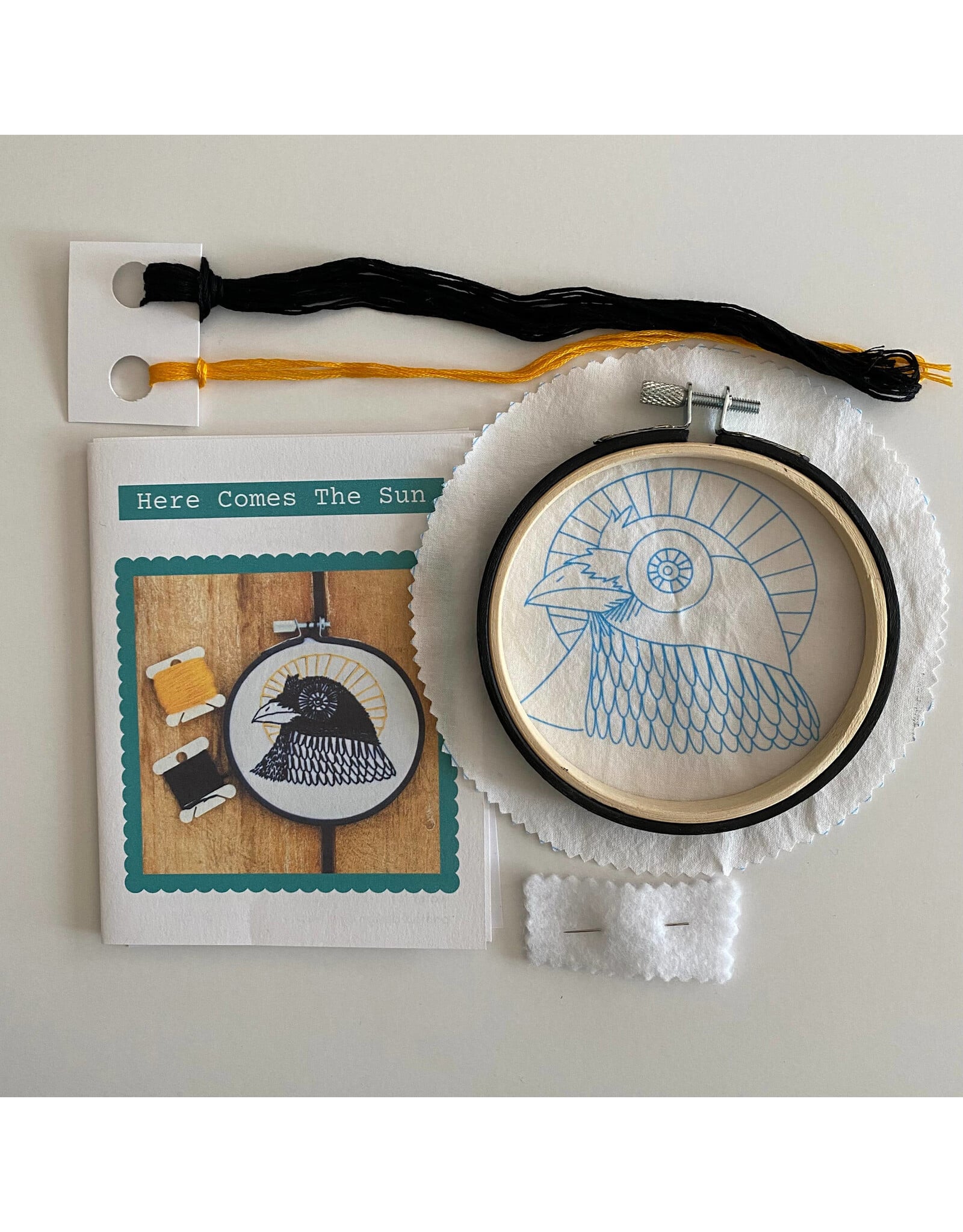 Stitches By Tiff Here Comes the Sun - Craft Diy Embroidery Kit - Stitches By Tiff