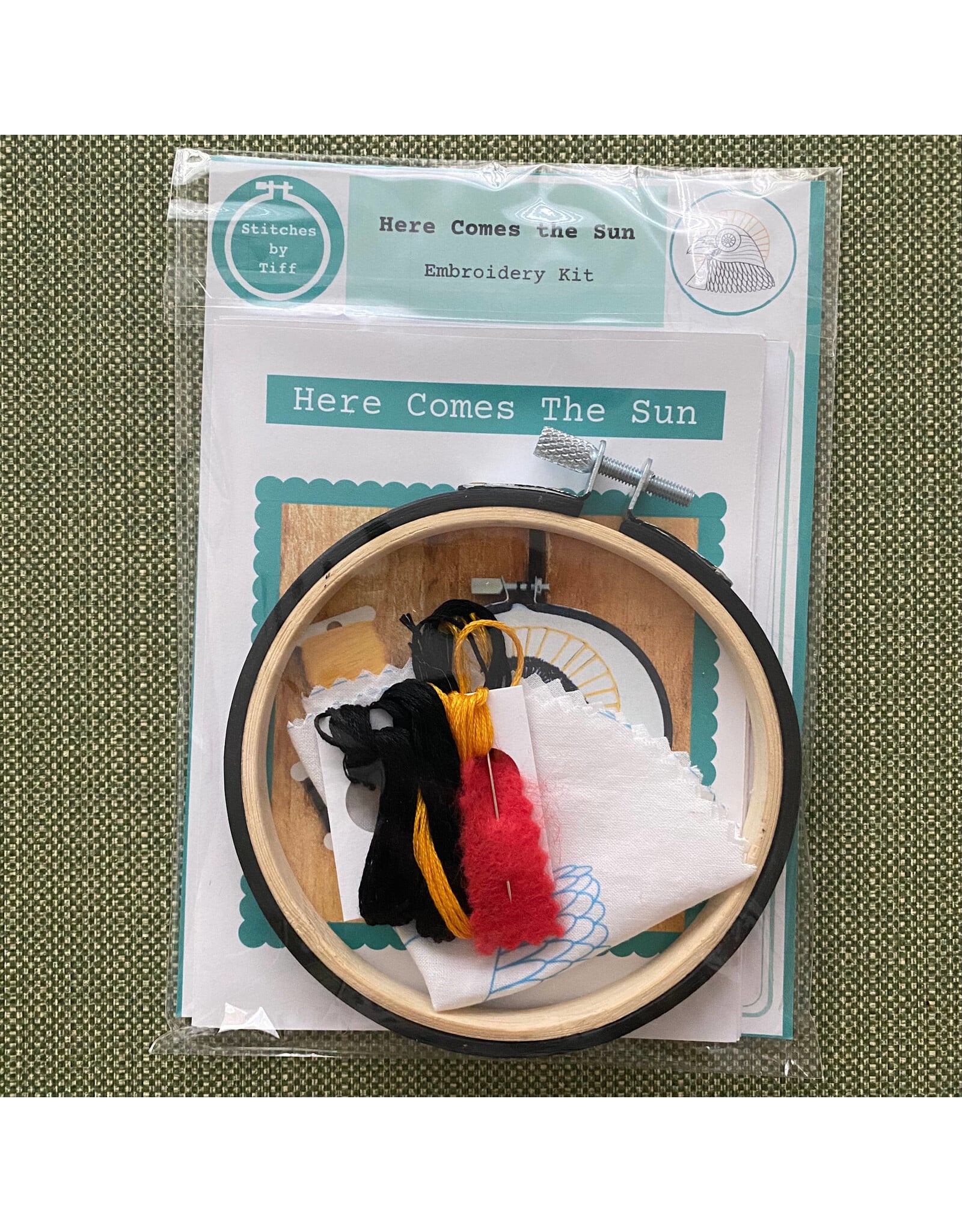 Stitches By Tiff Here Comes the Sun - Craft Diy Embroidery Kit - Stitches By Tiff