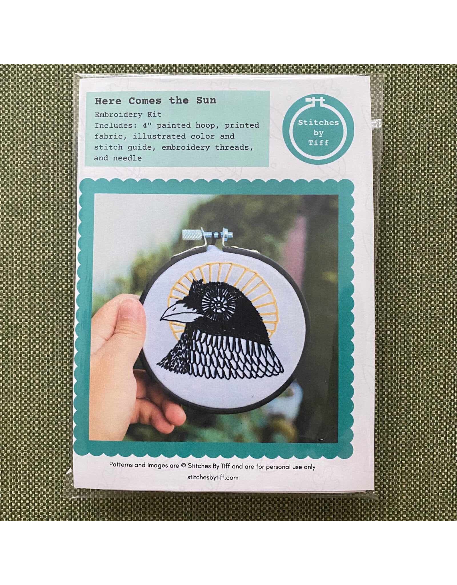 Stitches By Tiff Here Comes the Sun - Craft Diy Embroidery Kit - Stitches By Tiff