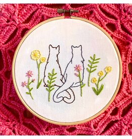 Stitches By Tiff Purr of Heart - Craft Diy Embroidery Kit - Stitches By Tiff