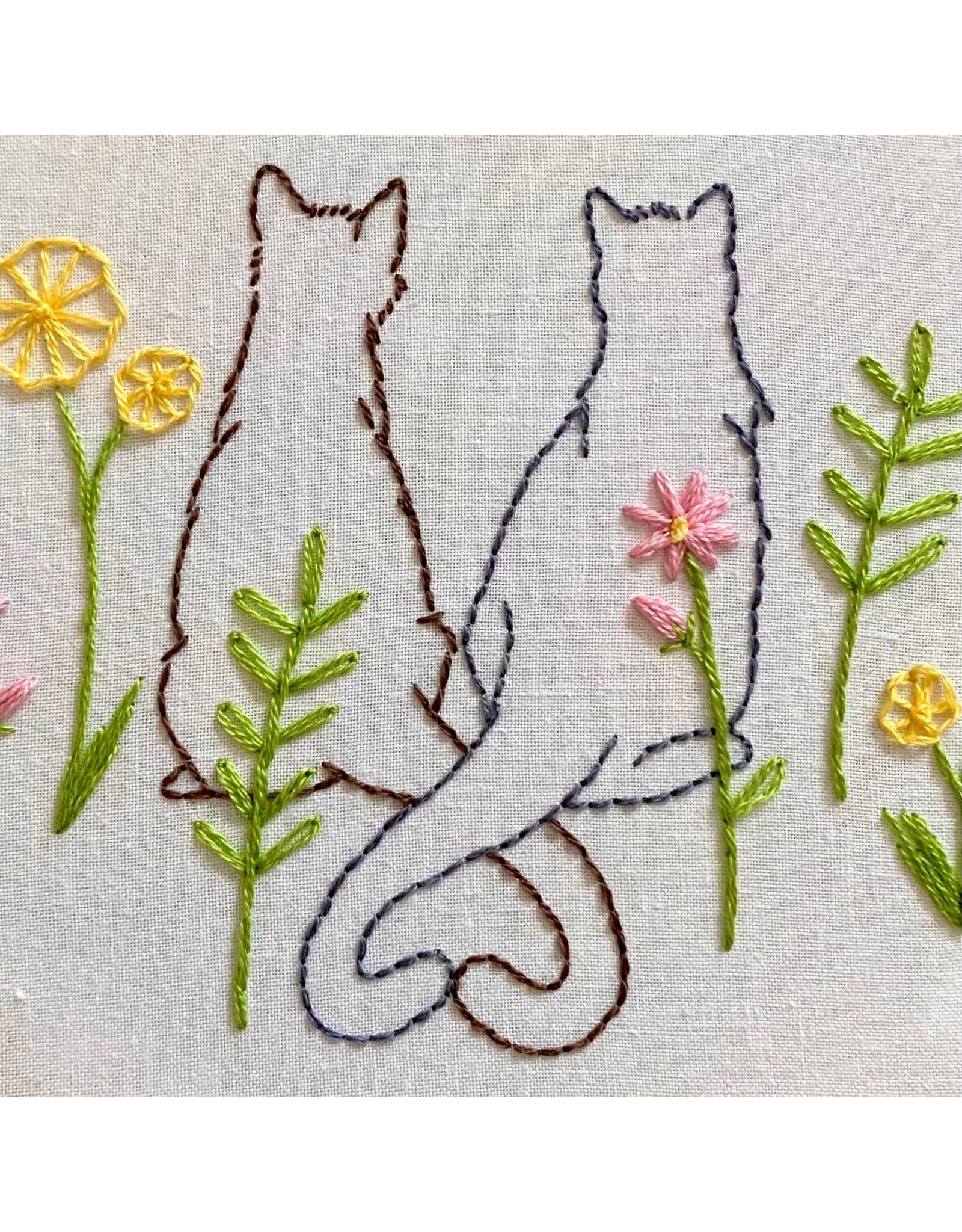 Stitches By Tiff Purr of Heart - Craft Diy Embroidery Kit - Stitches By Tiff