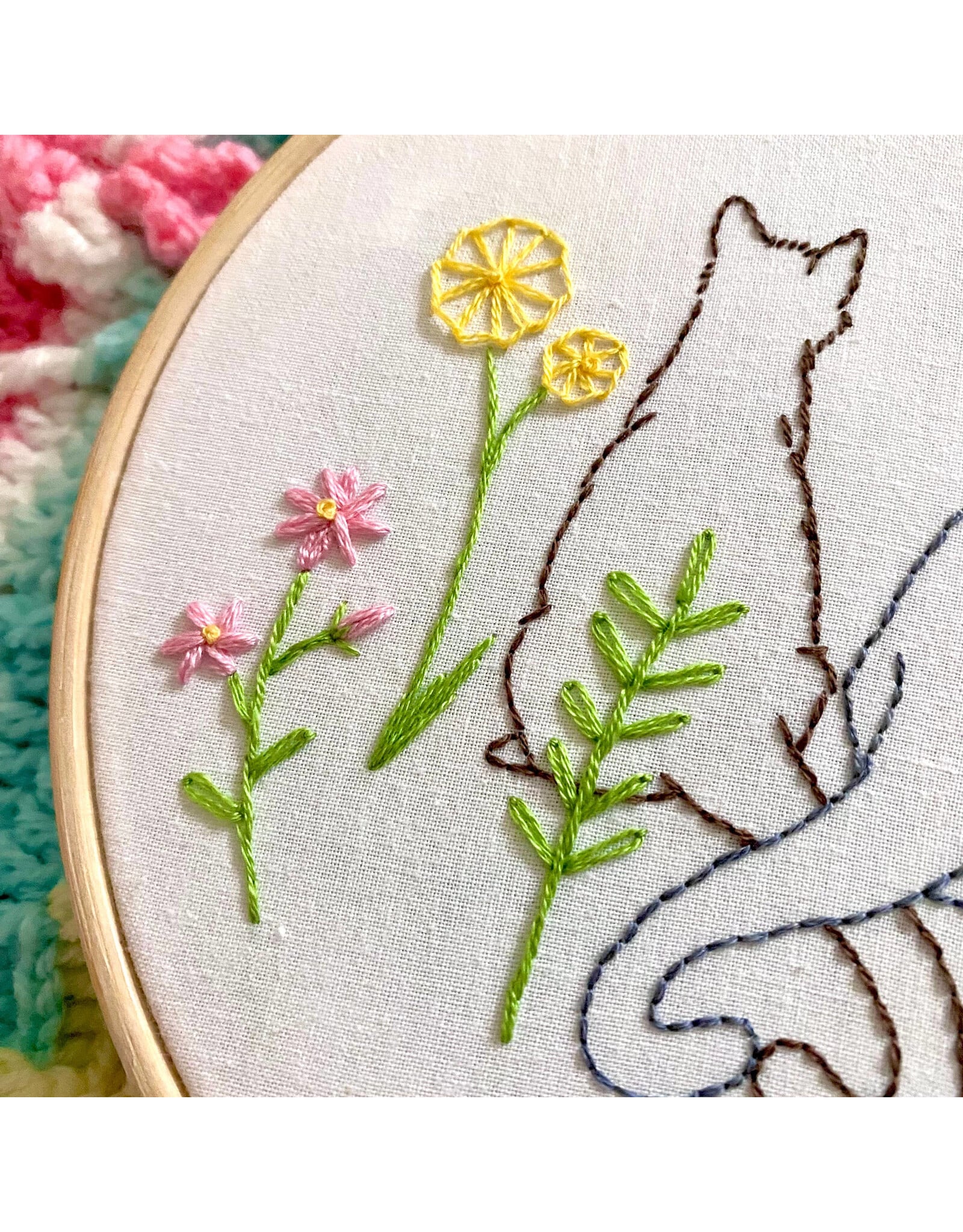 Stitches By Tiff Purr of Heart - Craft Diy Embroidery Kit - Stitches By Tiff