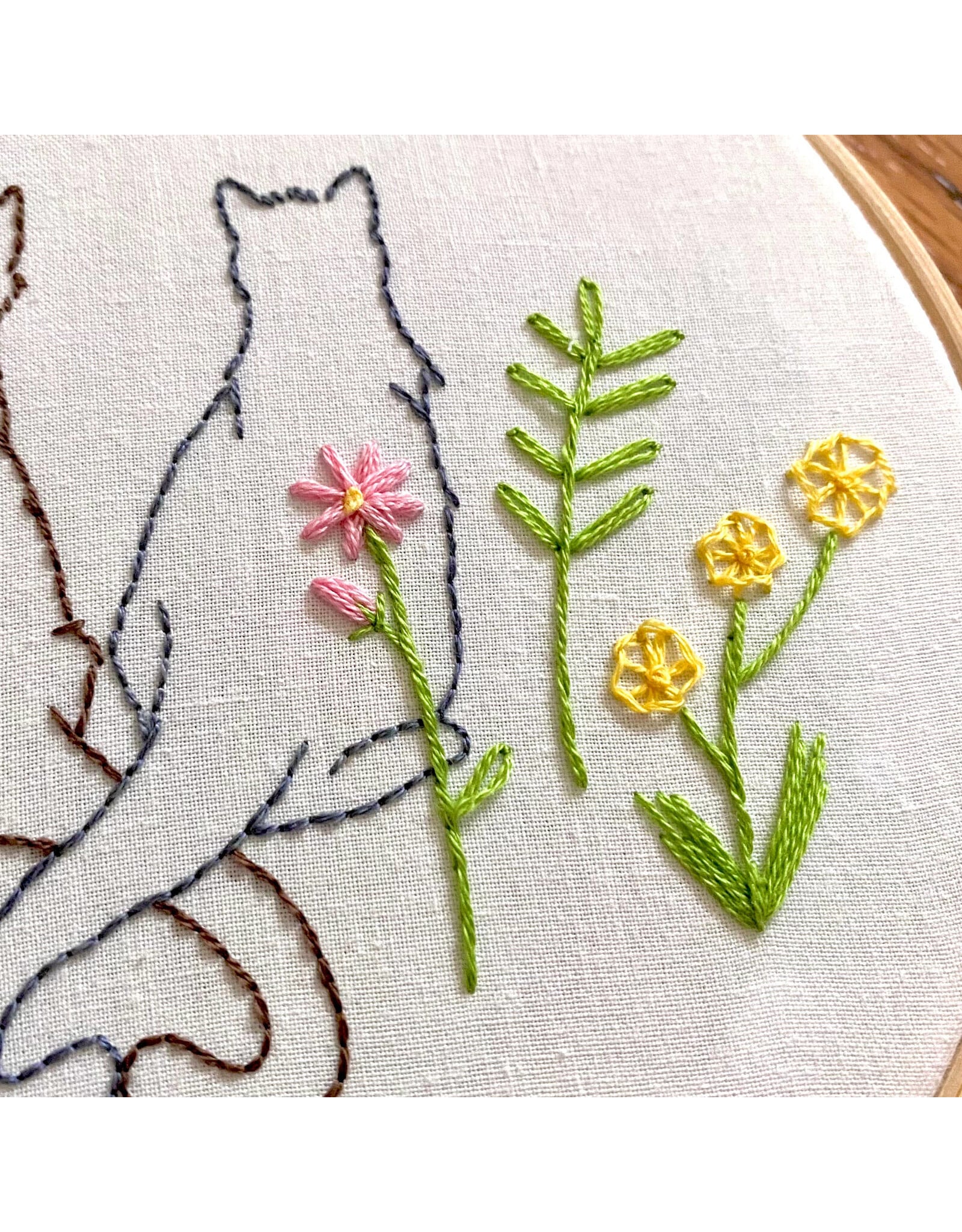 Stitches By Tiff Purr of Heart - Craft Diy Embroidery Kit - Stitches By Tiff
