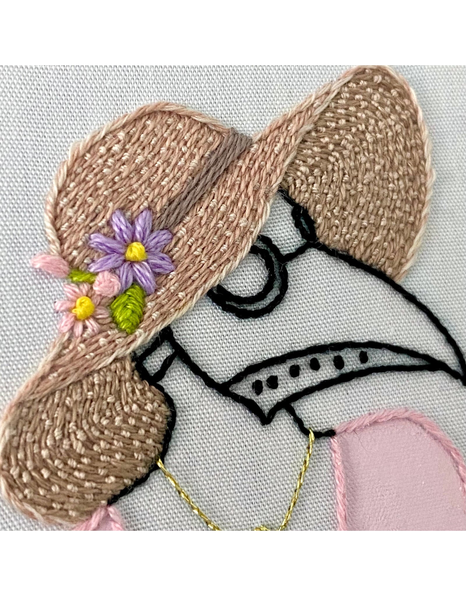 Stitches By Tiff Spring Plague Girl - Craft Diy Embroidery Kit - Stitches By Tiff