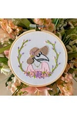 Stitches By Tiff Spring Plague Girl - Craft Diy Embroidery Kit - Stitches By Tiff