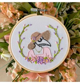 Stitches By Tiff Spring Plague Girl - Craft Diy Embroidery Kit - Stitches By Tiff