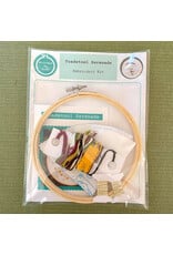 Stitches By Tiff Toadstool Serenade Frog & Mushroom Craft Diy Embroidery Kit - Stitches By Tiff