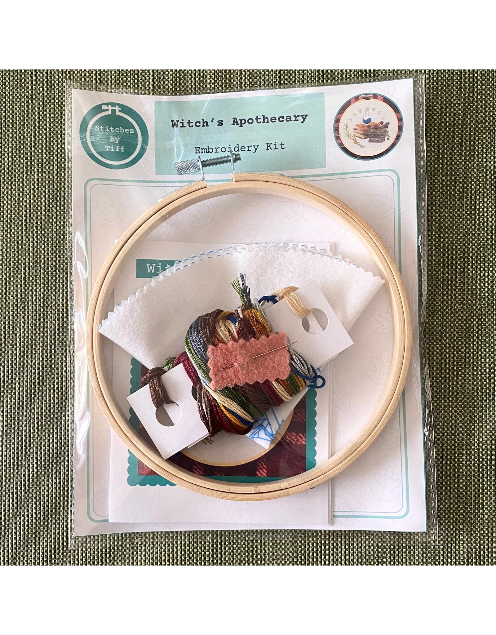 Stitches By Tiff Witch's Apothecary - Craft Diy Embroidery Kit - Stitches By Tiff