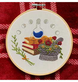 Stitches By Tiff Witch's Apothecary - Craft Diy Embroidery Kit - Stitches By Tiff
