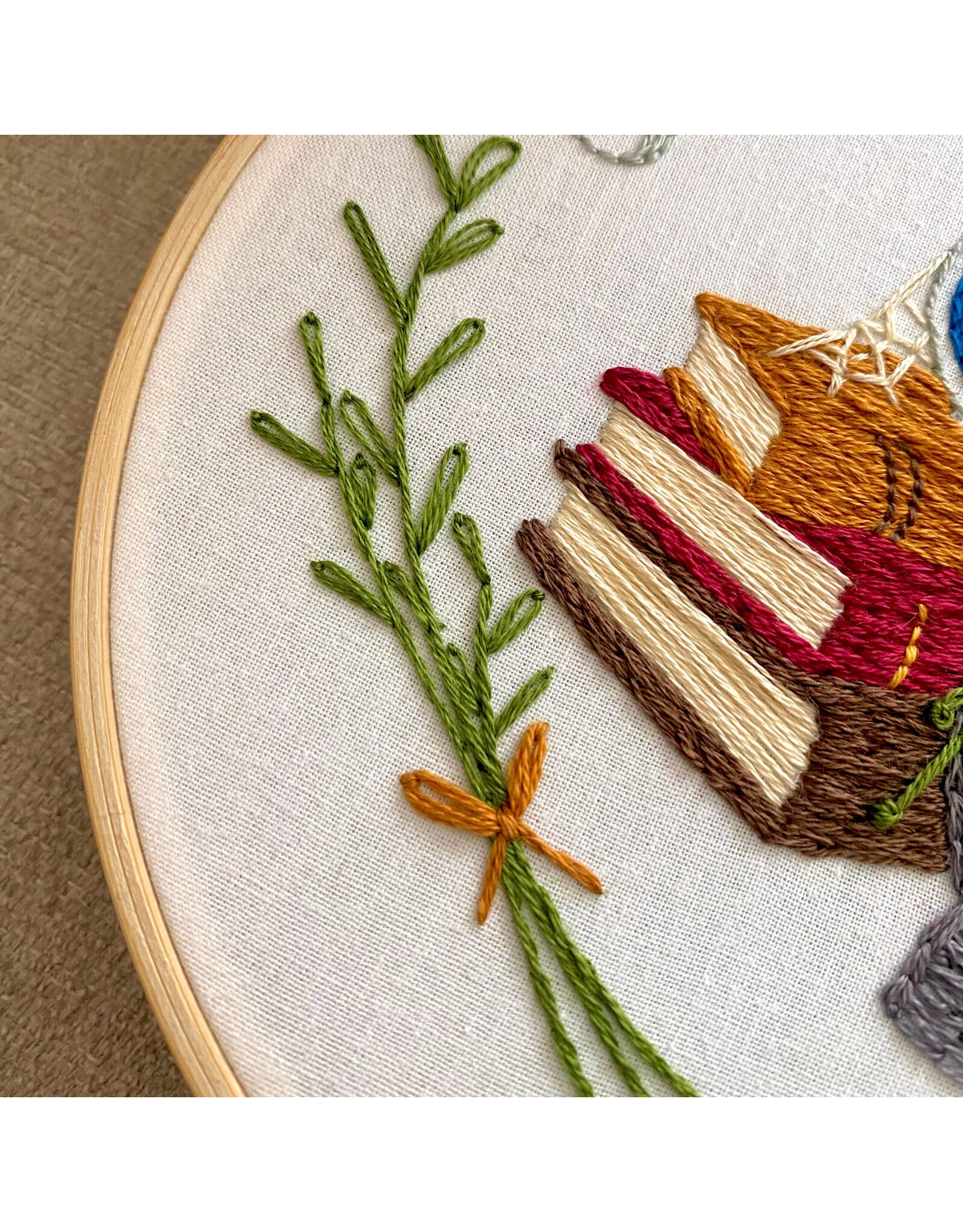Stitches By Tiff Witch's Apothecary - Craft Diy Embroidery Kit - Stitches By Tiff