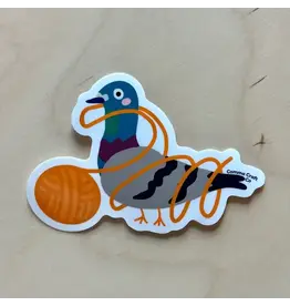 Comma Craft Co Yarn Pigeon sticker