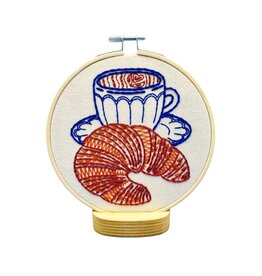 Hook, Line and Tinker Croissant Complete Embroidery Kit - Hook, Line and Tinker