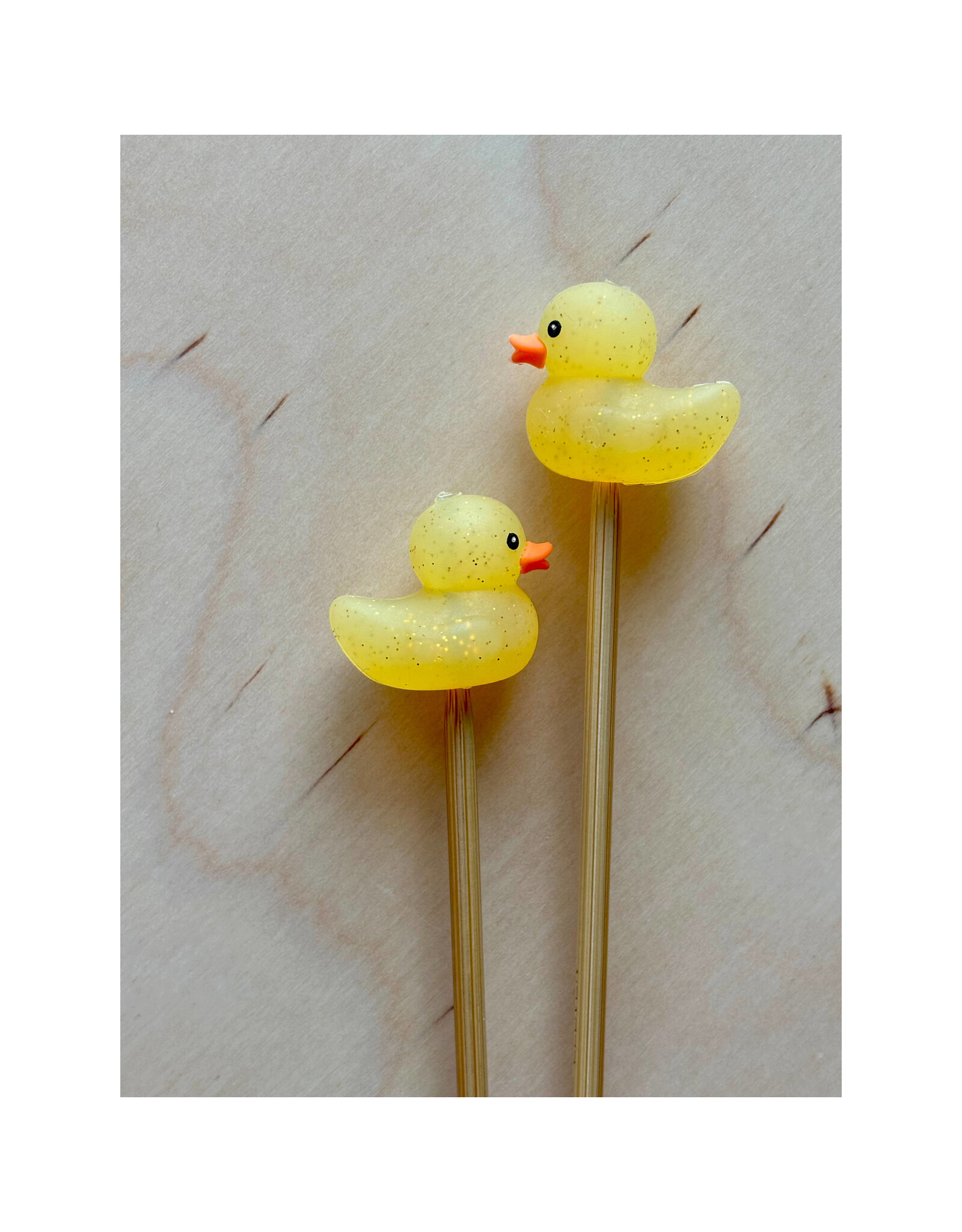 Comma Craft Co Stitch Stoppers - Glitter Yello Rubber Ducks - Comma Craft Co.