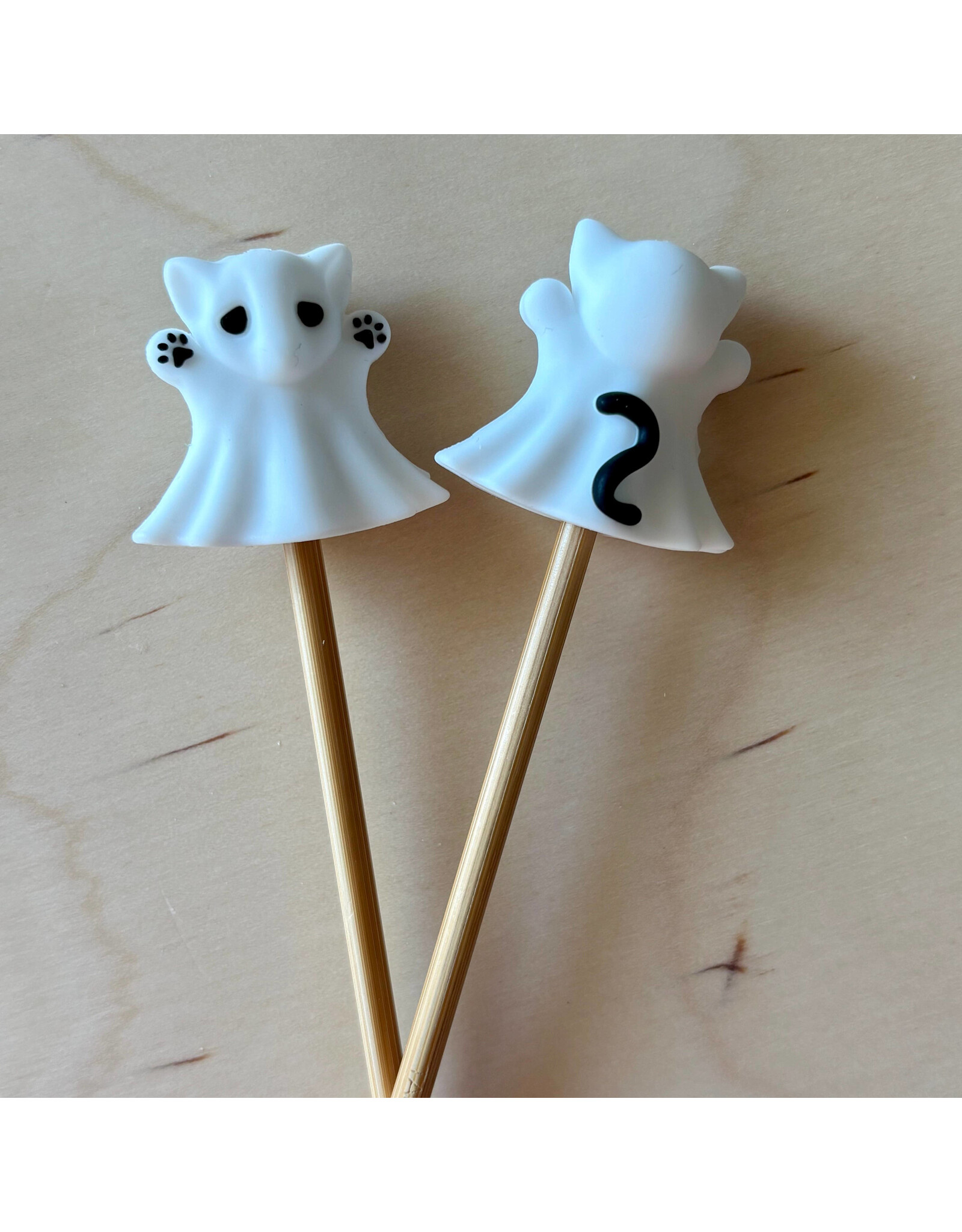 Comma Craft Co Stitch Stoppers - Black Cat Ghost - Comma Craft Co.