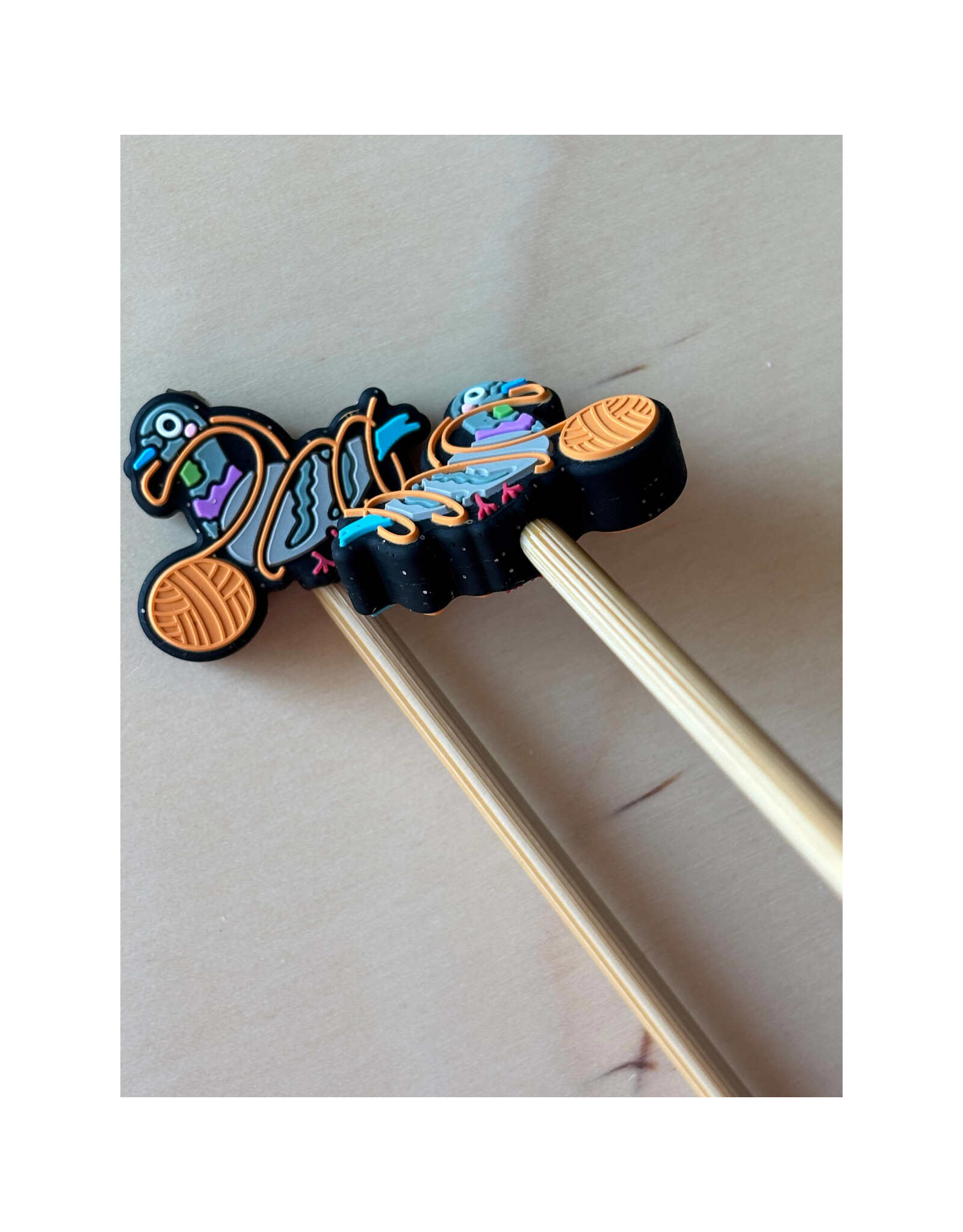 Comma Craft Co Stitch Stoppers - Glitter Pigeon- Comma Craft Co.