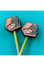 Comma Craft Co Stitch Stoppers - Cat on Pizza Box - Comma Craft Co.