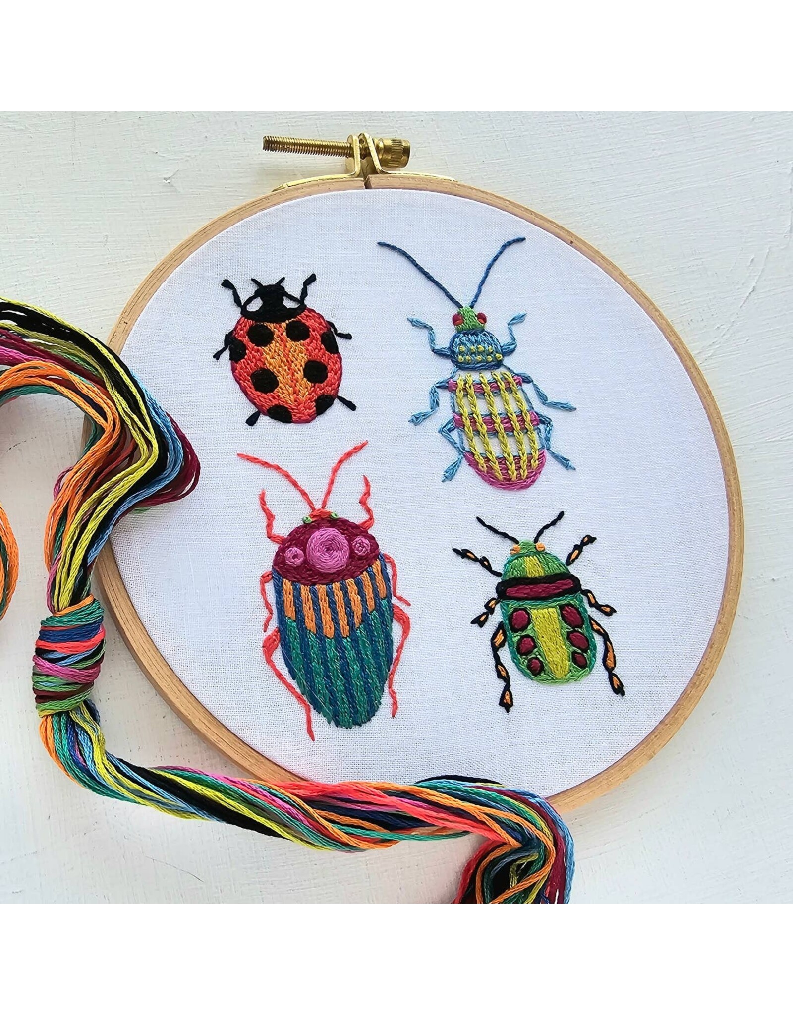 Jessica Long Embroidery Beetle Collection Embroidery Kit - Jessica Long Embroidery