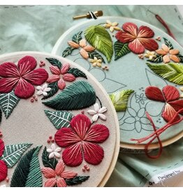 Jessica Long Embroidery Floral Flourish Embroidery Kit - Jessica Long Embroidery