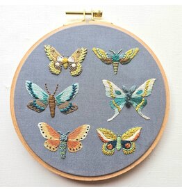Jessica Long Embroidery Moth Sampler Embroidery Kit - Jessica Long Embroidery