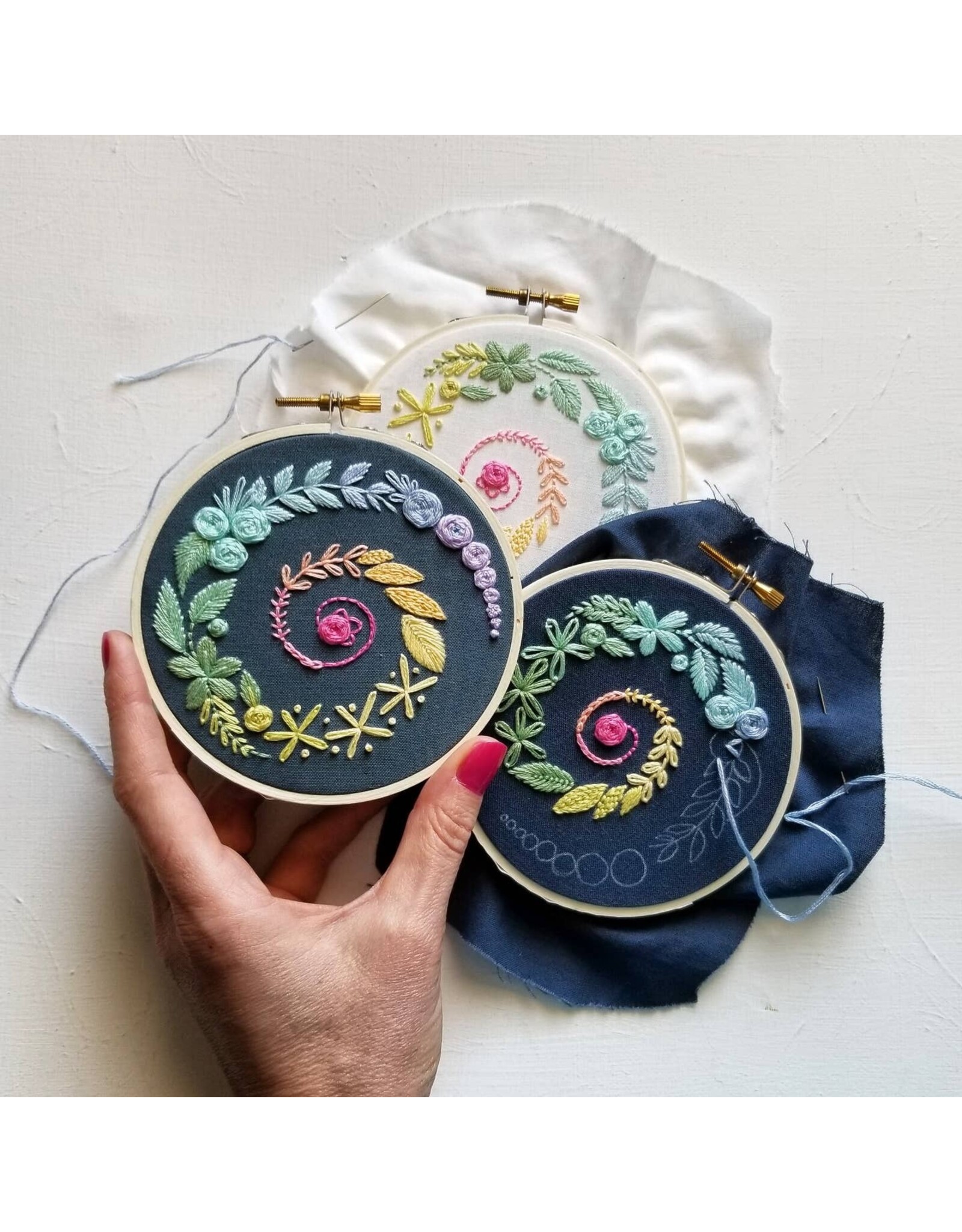Jessica Long Embroidery Spiral Sampler Embroidery Kit - Jessica Long Embroidery