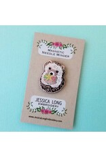 Jessica Long Embroidery Hedgehog Enamel Needle Minder by Jessica Long Embroidery