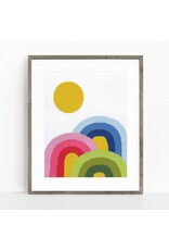 budgiegoods Rainbow Trifecta Cross Stitch Kit by budgiegoods