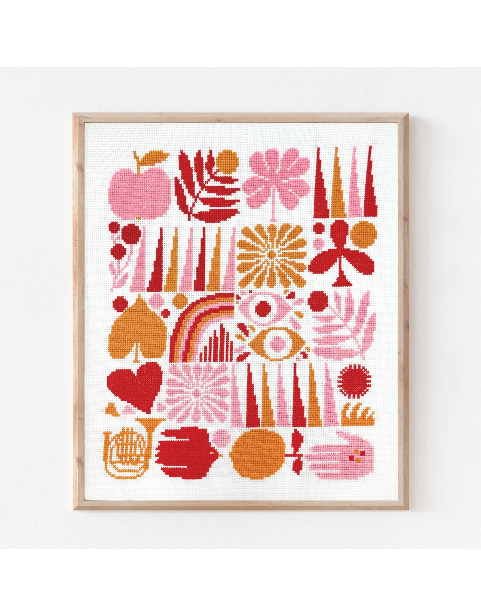 budgiegoods Harvest Grid Cross Stitch Kit by budgiegoods
