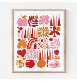 budgiegoods Harvest Grid Cross Stitch Kit by budgiegoods