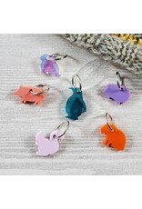 Colorful Critters Stitch Markers Acrylic Rings by Katrinkles