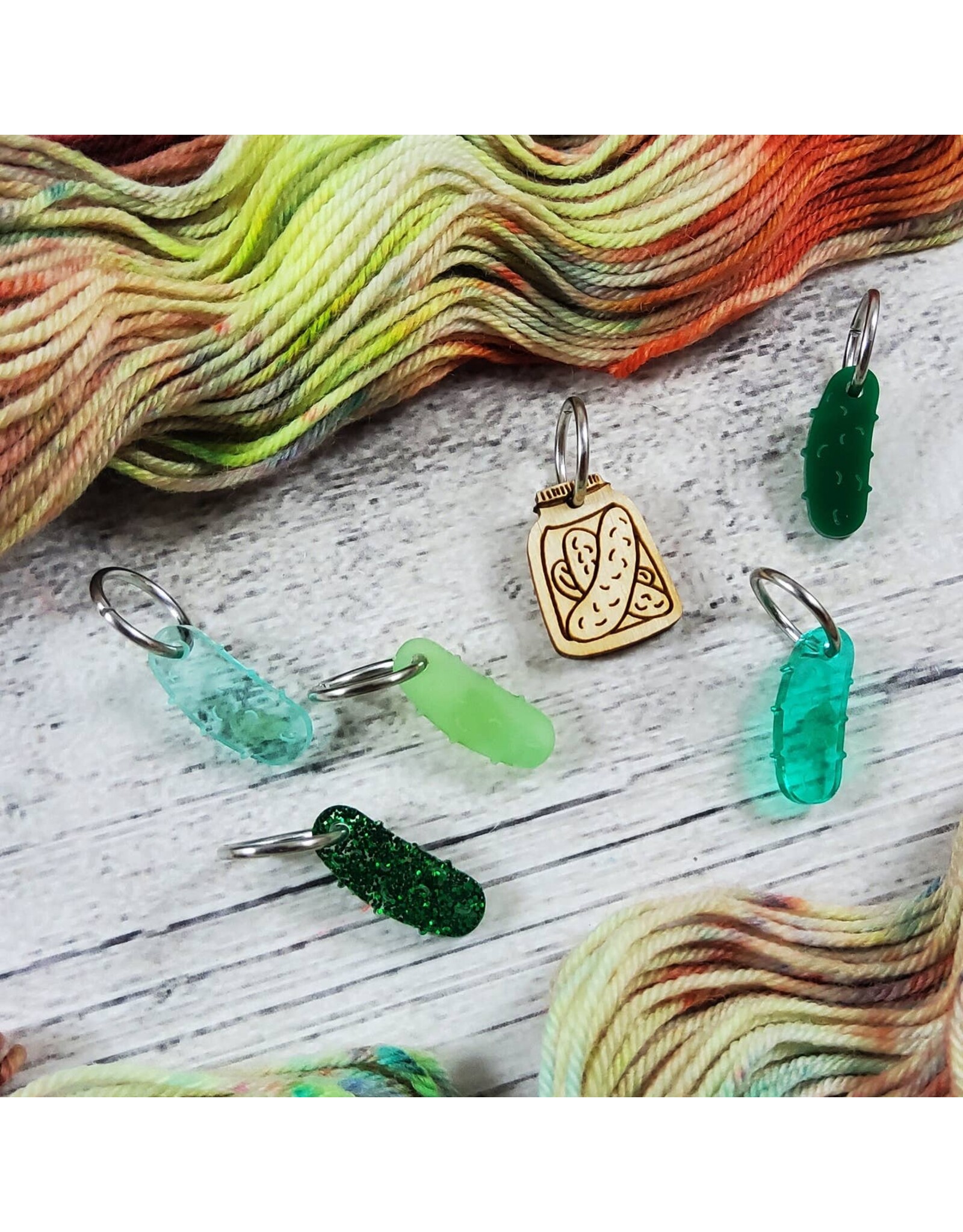 Pickles Stitch Markers Acrylic Rings by Katrinkles