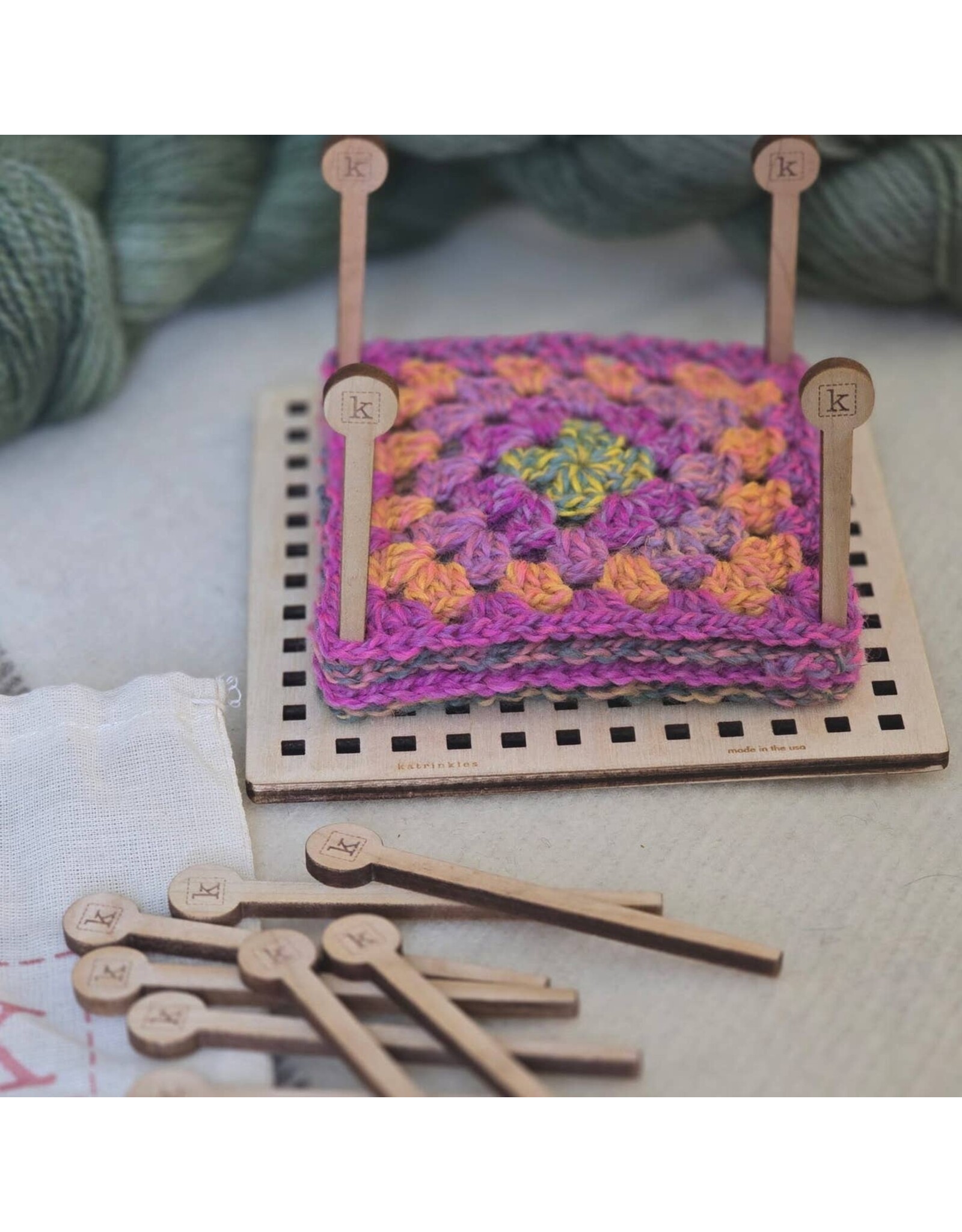 Granny Square and Gauge Swatch Blocking Board by Katrinkles