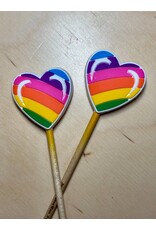 Comma Craft Co Stitch Stoppers -Retro Rainbow Heart - Comma Craft Co.