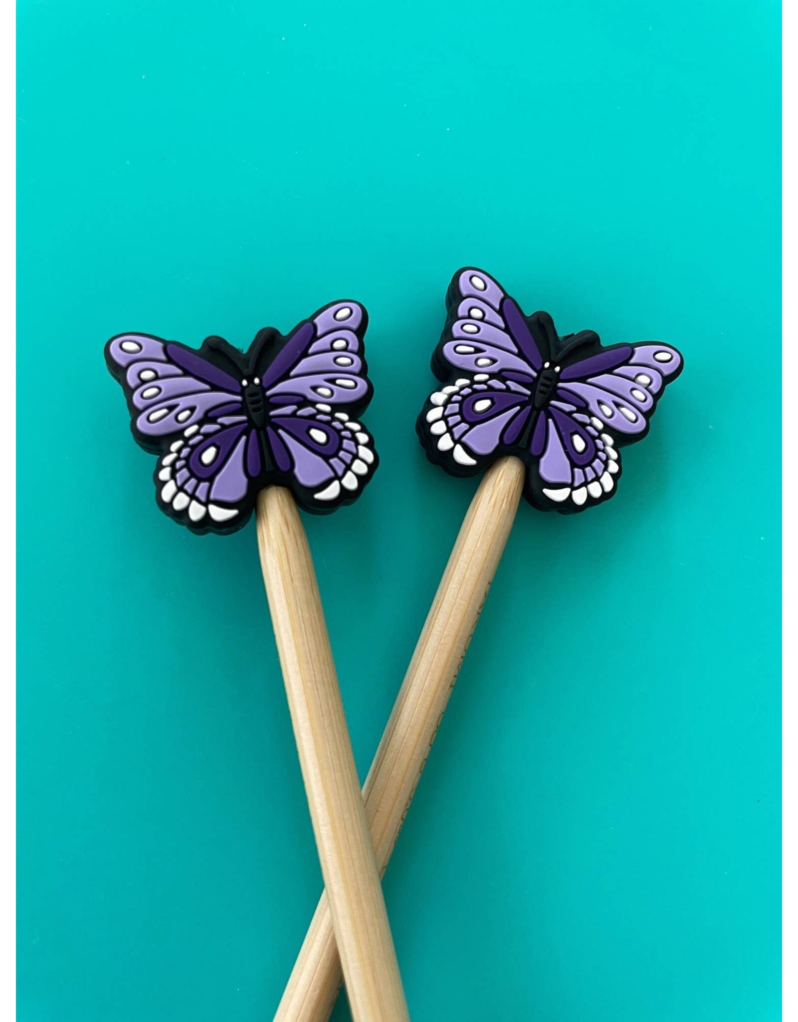 Comma Craft Co Stitch Stoppers - Purple Butterfly - Comma Craft Co.