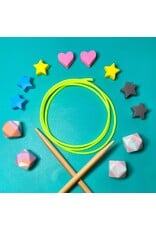 Comma Craft Co Electic Pink - Knitting Stitch Holder Tubes & Needle Point Protectors