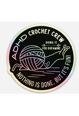 Comma Craft Co ADHD Crochet Club Vinyl Sticker