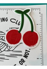 Comma Craft Co Yarn Cherries Vinyl Sticker