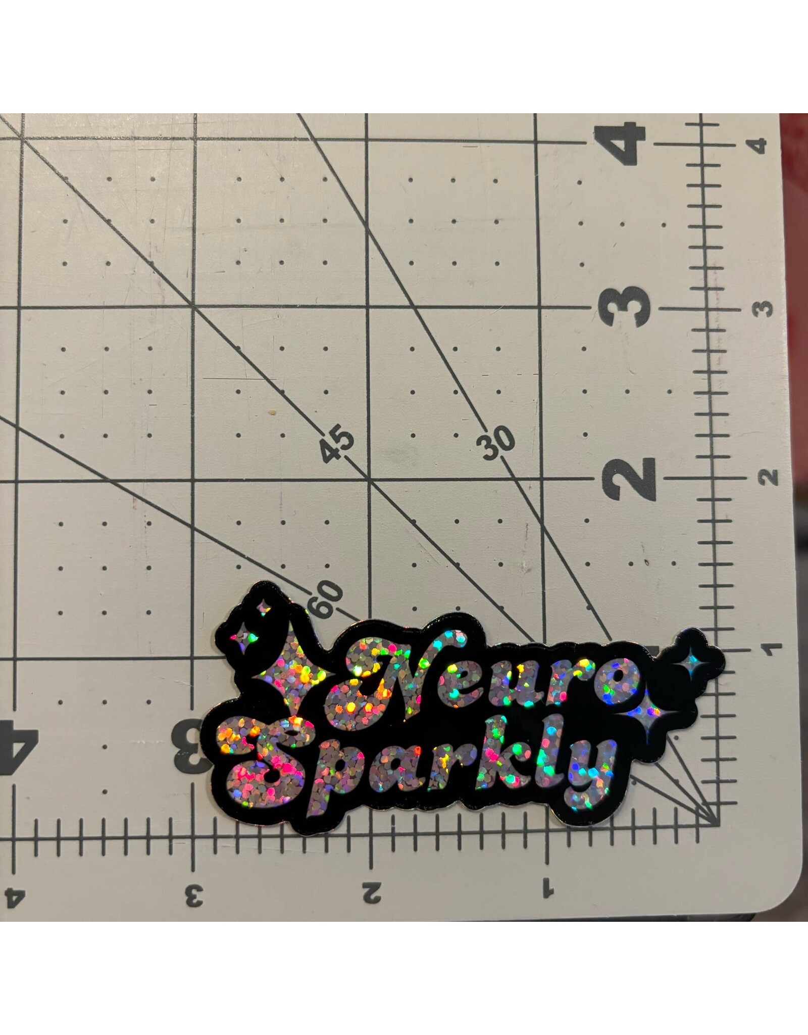 Comma Craft Co Neuro Sparkly Vinyl Sticker