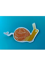 Comma Craft Co Yarn Snail Vinyl Sticker