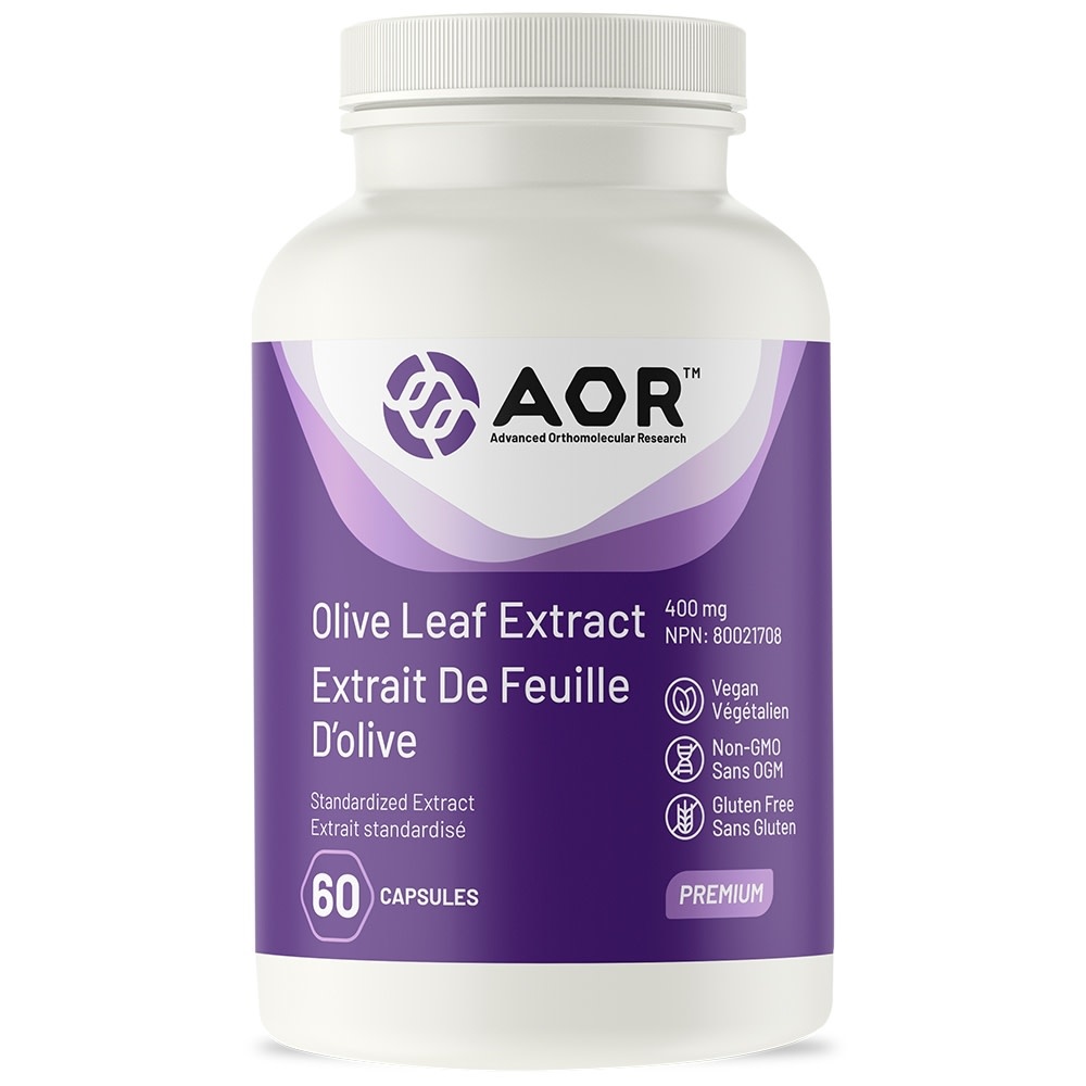 AOR Olive Leaf Extract, 60 caps