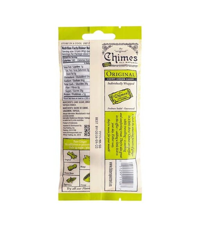 Chimes Ginger Chews Original, 42.5g