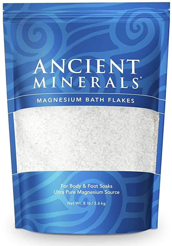 Ancient Minerals Magnesium Bath flakes 8 lbs Hollow Reed School of