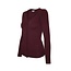 Burgundy Round Neck Cardigan