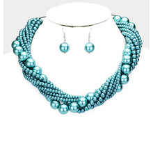Twisted Truth Pearl Necklace Set