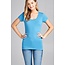 Blue Shadow Round Neck T-Shirt Long