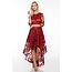 On The Edge Hi Lo Dress Burgundy