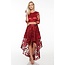 On The Edge Hi Lo Dress Burgundy