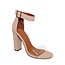 Born To Win Block Heels Nude